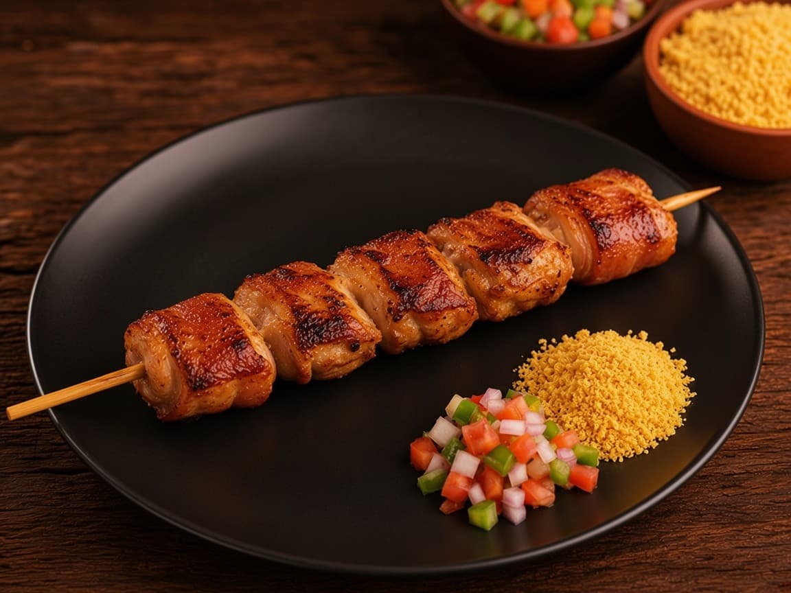 Espetinho de Frango c/ Bacon